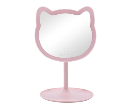 Akcesoria pielęgnacyjne INNOGIO GIOperfect Pink Cat- Lusterko kosmetyczne różowy kotek